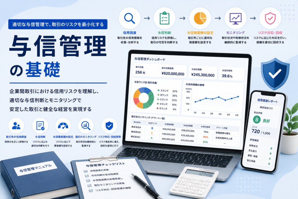 与信管理入門｜取引先が払えるかを見極め貸し倒れを防ぐ