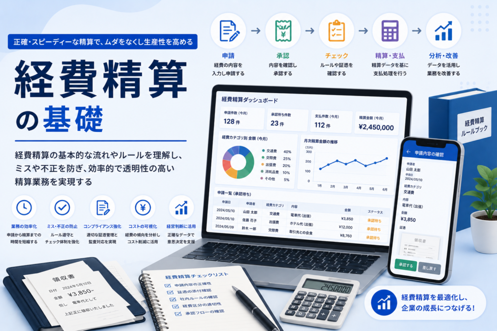 経費精算入門｜差し戻されない処理をルールと証憑で通す手順