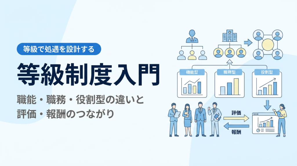 等級制度入門｜職能型・職務型・役割型の違いと評価・報酬・育成のつながり
