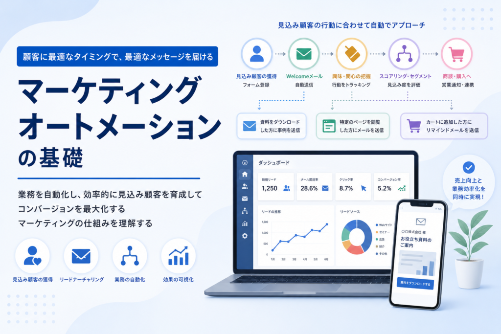 マーケティングオートメーション入門｜MAで見込み客を自動育成する仕組みとシナリオ設計