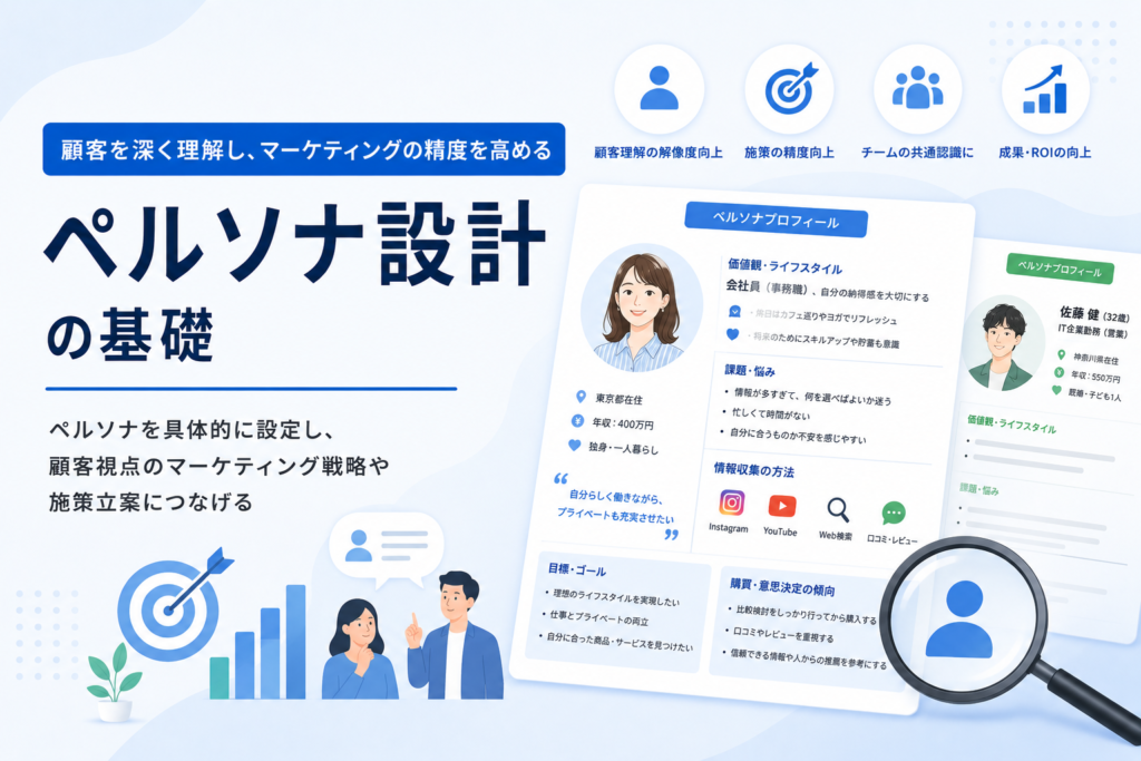ペルソナ設計入門｜属性の羅列で終わらせないペルソナの作り方